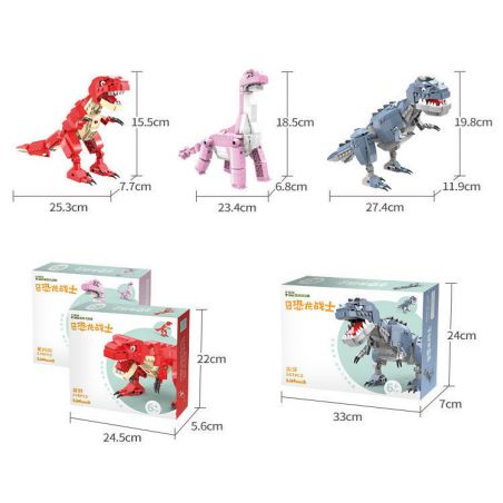 ZHEGAO QL1708 1708 QL1709 1709 QL1710 1710 non  CHÚ KAI DINOSAUR WARRIOR 3 bộ đồ chơi xếp lắp ráp ghép mô hình The  Ninjago Movie Ninja Lốc Xoáy 893 khối