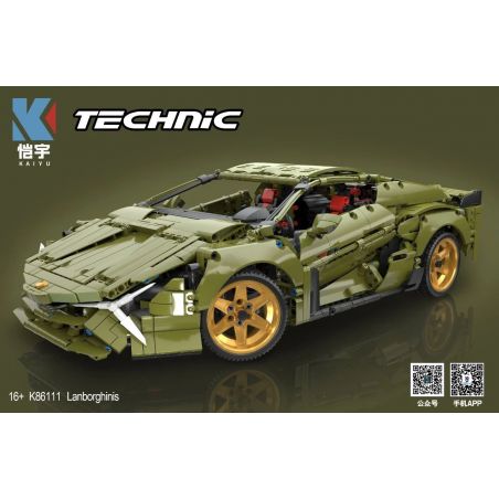 KAIYU K86111 86111 non  LAMBORGHINI SIAN. tỷ lệ 1:10 bộ đồ chơi xếp lắp ráp ghép mô hình  LANBORGHINIS Kỹ Thuật Công Nghệ Cao Mô Hình Phương Tiện