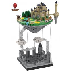 LDD AS001 non  ĐẢO NỔI TỔNG THỂ ZHANGLA bộ đồ chơi xếp lắp ráp ghép mô hình Creator FLOATING ISLAND Sáng Tạo