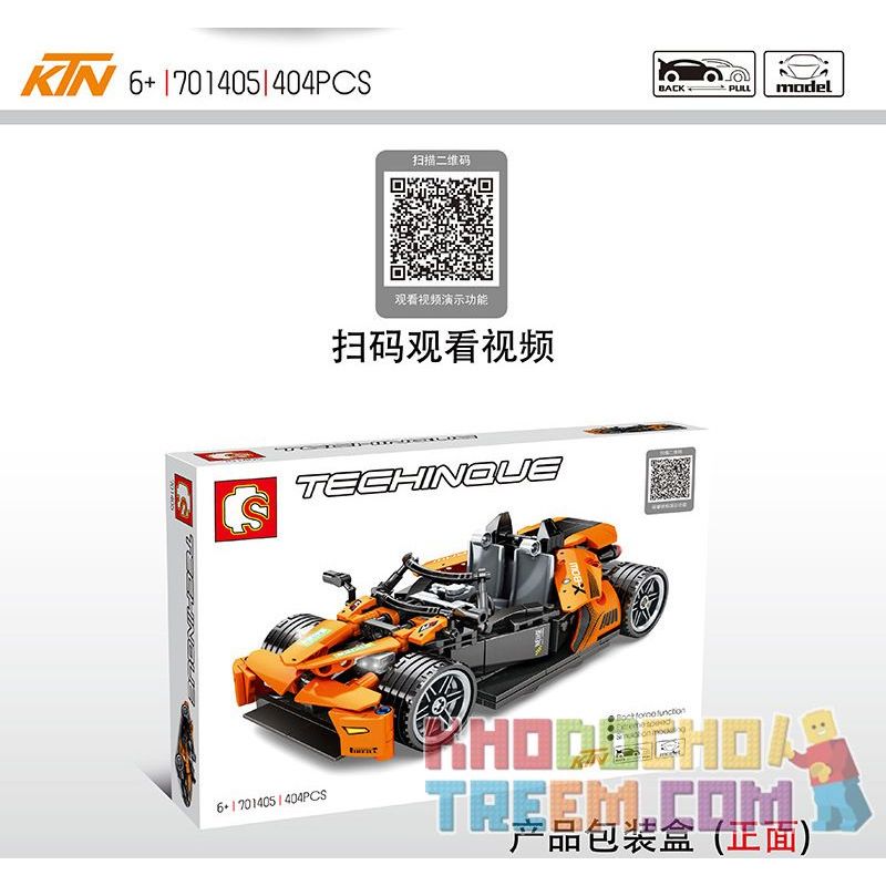 IBLOCK PL-920-143 920-143 PL920-143 SEMBO 701405 non  XE ĐẦU KÉO KTM X-BOW GT bộ đồ chơi xếp lắp ráp ghép mô hình Speed Champions Racing Cars Đua Xe Công Thức 404 khối
