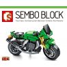 SEMBO 701112 non  KAWASAKI Z1000. bộ đồ chơi xếp lắp ráp ghép mô hình Motorcycle Motorbike Xe Hai Bánh 227 khối