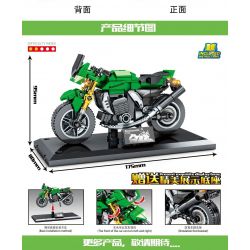 SEMBO 701112 non  KAWASAKI Z1000. bộ đồ chơi xếp lắp ráp ghép mô hình Motorcycle Motorbike Xe Hai Bánh 227 khối