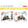 SEMBO 701115 non  XE MÁY HONDA MONKEY bộ đồ chơi xếp lắp ráp ghép mô hình Motorcycle Motorbike Xe Hai Bánh 221 khối