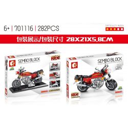 SEMBO 701116 non  HONDA CB750. bộ đồ chơi xếp lắp ráp ghép mô hình Motorcycle Motorbike HONDA MONKEY CB750 Xe Hai Bánh 282 khối