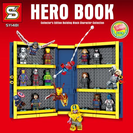 SHENG YUAN SY SY1481 1481 non  PHIÊN BẢN SƯU TẬP AVENGERS bộ đồ chơi xếp lắp ráp ghép mô hình Super Heroes HERO BOOK Siêu Nhân Anh Hùng 1012 khối