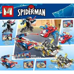 MINGER MG160A 160A MG160B 160B MG160D 160D non  SPIDERMAN VENOM 4 LOẠI bộ đồ chơi xếp lắp ráp ghép mô hình Super Heroes SPIDER-MAN Siêu Nhân Anh Hùng 580 khối