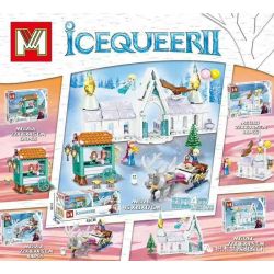 MINGER MG126 non  4 LOẠI LÂU ĐÀI BĂNG bộ đồ chơi xếp lắp ráp ghép mô hình Frozen ICEQUEER II Nữ Hoàng Băng Giá 432 khối