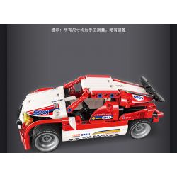 Enlighten 6001 Qman 6001 non  XẾP HẠNG XE ĐUA ĐỎ RED WOLF bộ đồ chơi xếp lắp ráp ghép mô hình  MODEL POWER Kỹ Thuật Công Nghệ Cao Mô Hình Phương Tiện 257 khối