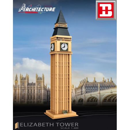HAPPY BUILD YC-20002 20002 YC20002 non  BIG BEN LONDON VƯƠNG QUỐC ANH 1 400 tỷ lệ 1:400 bộ đồ chơi xếp lắp ráp ghép mô hình Architecture ARCHITECTURE ELIZABETH TOWER Công Trình Kiến Trúc 1303 khối