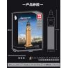HAPPY BUILD YC-20002 20002 YC20002 non  BIG BEN LONDON VƯƠNG QUỐC ANH 1 400 tỷ lệ 1:400 bộ đồ chơi xếp lắp ráp ghép mô hình Architecture ARCHITECTURE ELIZABETH TOWER Công Trình Kiến Trúc 1303 khối