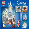 PRCK 69651 non  LÂU ĐÀI DISNEY NHỎ bộ đồ chơi xếp lắp ráp ghép mô hình Medieval Castle Chiến Tranh Trung Cổ 348 khối