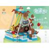 YURI 66113 non  TÀU CƯỚP BIỂN bộ đồ chơi xếp lắp ráp ghép mô hình City Modern Paradise A PIRATE BOAT Thành Phố Thiên Đường Hiện Đại 593 khối