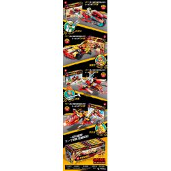 FROG BABY OBM 99617 non  QI TIAN DASHENG SUN WUKONG 4 MÁY BAY CHIẾN ĐẤU KẾT HỢP bộ đồ chơi xếp lắp ráp ghép mô hình Monkie Kid Tây Du Ký Tôn Ngộ Không 542 khối