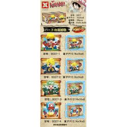 SX 9007-1 9007-2 9007-3 9007-4 non  ĐẦU TO HÌNH NHỎ 4 LUFFY SANJI ZORO CHOPPER bộ đồ chơi xếp lắp ráp ghép mô hình Collectable Minifigures KAWAI Búp Bê Sưu Tầm 800 khối