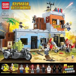 100129 non  GÀ CHIẾN bộ đồ chơi xếp lắp ráp ghép mô hình Swat Special Force BATTLEGROUNDS Đặc Nhiệm 912 khối