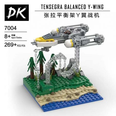 DK 7004 non  MÁY BAY CHIẾN ĐẤU GIMBAL Y-WING CĂNG THẲNG bộ đồ chơi xếp lắp ráp ghép mô hình Star Wars TENSEGRITY BALANCES Y-WING Chiến Tranh Giữa Các Vì Sao 269 khối