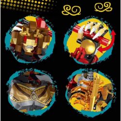 19002 non  VUA KHỈ bộ đồ chơi xếp lắp ráp ghép mô hình 330 khối