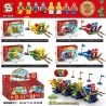 SHENG YUAN SY SY1524A 1524A SY1524B 1524B SY1524C 1524C SY1524D 1524D non  ĐUA THUYỀN RỒNG 4 KIỂU bộ đồ chơi xếp lắp ráp ghép mô hình Seasonal Mùa Lễ Hội 518 khối