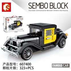 IBLOCK PL-920-135 920-135 PL920-135 SEMBO 607400 non  CITROEN. bộ đồ chơi xếp lắp ráp ghép mô hình Racers FAMOUS CAR CITROEN 1929 Đua Tốc Độ 323 khối