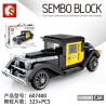 IBLOCK PL-920-135 920-135 PL920-135 SEMBO 607400 non  CITROEN. bộ đồ chơi xếp lắp ráp ghép mô hình Racers FAMOUS CAR CITROEN 1929 Đua Tốc Độ 323 khối