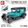 SEMBO 607401 non  FORD LOẠI A. bộ đồ chơi xếp lắp ráp ghép mô hình Racers FAMOUS CAR FORD 1930 MODEL Đua Tốc Độ 330 khối