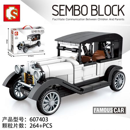 IBLOCK PL-920-138 920-138 PL920-138 SEMBO 607403 non  CITROEN LOẠI A bộ đồ chơi xếp lắp ráp ghép mô hình Racers FAMOUS CAR CITROEN TYPE 1919 Đua Tốc Độ 264 khối