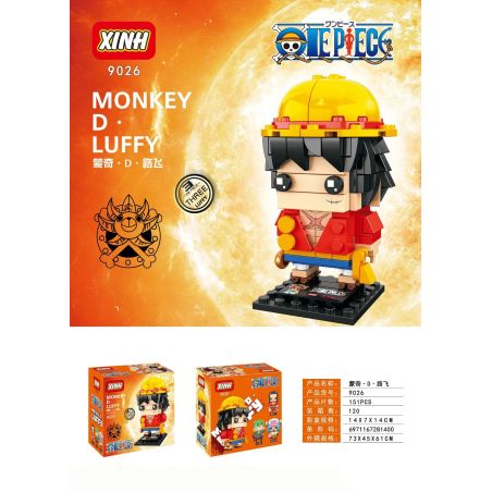 XINH 9026 non  KHỈ ONE PIECE · D LUFFY bộ đồ chơi xếp lắp ráp ghép mô hình Movie & Game MONKEY D LUFFY Phim Và Trò Chơi 151 khối