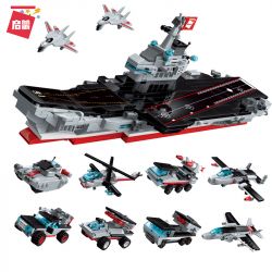 Enlighten 1418 1418D Qman 1418 1418D non  TÀU SÂN BAY LIÊU NINH 8 TỔ HỢP XE TĂNG TIÊN PHONG TRỰC THĂNG HURRICANE TÊN LỬA SKYFIRE JEEP TẤN CÔNG SÚNG PHÒNG KHÔNG DI ĐỘNG SẤM SÉT MÁY CHIẾN ĐẤU BOEING NIGHTHAWK bộ đồ chơi xếp lắp ráp ghép mô hình Military Army Quân Sự Bộ Đội