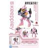 KEEPPLEY K20303 20303 non  PHIÊN BẢN MINI SỐ 8 bộ đồ chơi xếp lắp ráp ghép mô hình Brickheadz EVANGELION PRODUCTION MODEL-08 Nhân Vật Đầu To