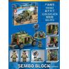 SEMBO 105563 non  XE CHỈ HUY LIÊN LẠC BỌC THÉP CHIẾN BINH DONGFENG bộ đồ chơi xếp lắp ráp ghép mô hình Iron Blood Heavy Equipment Đặc Nhiệm Máu Và Sắt 303 khối