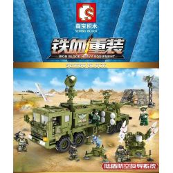 SEMBO 105780 non  HỆ THỐNG PHÒNG KHÔNG VÀ THỦ TÊN LỬA LAND SHIELD bộ đồ chơi xếp lắp ráp ghép mô hình Iron Blood Heavy Equipment Đặc Nhiệm Máu Và Sắt 1196 khối