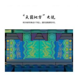 Kazi KY2001 2001 non  ĐỀN THIÊN ĐƯỜNG BẮC KINH 1 100 tỷ lệ 1:100 bộ đồ chơi xếp lắp ráp ghép mô hình Chinatown BEIJING TIANTAN Khu Phố Tàu 1736 khối