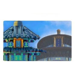 Kazi KY2001 2001 non  ĐỀN THIÊN ĐƯỜNG BẮC KINH 1 100 tỷ lệ 1:100 bộ đồ chơi xếp lắp ráp ghép mô hình Chinatown BEIJING TIANTAN Khu Phố Tàu 1736 khối