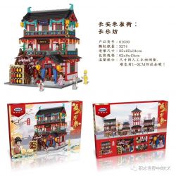 XINGBAO 01030 non  QUẢNG TRƯỜNG CHANGLE. bộ đồ chơi xếp lắp ráp ghép mô hình Chinatown 盛世唐朝 Khu Phố Tàu 3274 khối