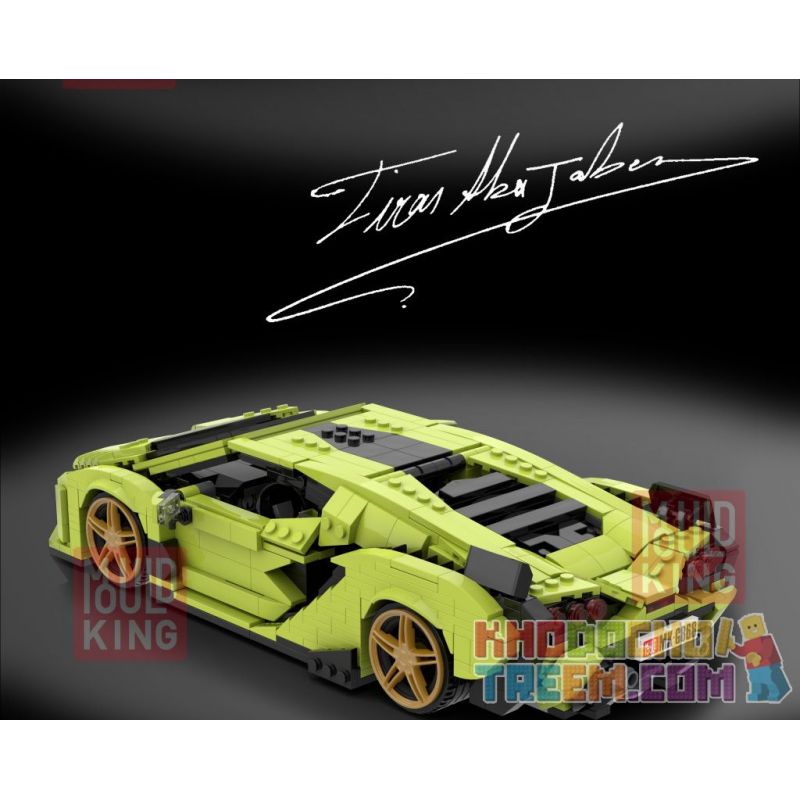 MouldKing 10011 Mould King 10011 non  LAMBORGHINI SIAN. bộ đồ chơi xếp lắp ráp ghép mô hình Speed Champions Racing Cars LINBAOGINNI SIERNE Đua Xe Công Thức 1168 khối
