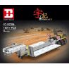 HAPPY BUILD YC-GC006 GC006 YCGC006 non  MÁY MÓC PALLET 1:10 tỷ lệ 1:10 bộ đồ chơi xếp lắp ráp ghép mô hình Build Team SHINEYU STEP DECK TRAILER Đội Xây Dựng 1501 khối