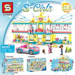SHENG YUAN SY SY6569 6569 non  BIỆT THỰ BIỂN bộ đồ chơi xếp lắp ráp ghép mô hình  S-GIRLS Các Bạn Gái 1126 khối
