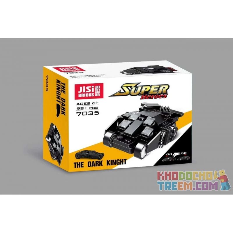 JISI 7035 non  KỊ SĨ BÓNG ĐÊM bộ đồ chơi xếp lắp ráp ghép mô hình Dc Comics Super Heroes SUPER HEROES THE DARK KINGHT Siêu Anh Hùng Dc 98 khối