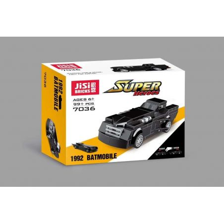 JISI 7036 non  1992 BATMOBILE. bộ đồ chơi xếp lắp ráp ghép mô hình Dc Comics Super Heroes Siêu Anh Hùng Dc 99 khối