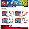 SHENG YUAN SY SY226A 226A SY226B 226B SY226C 226C SY226D 226D non  4 MÁY BAY PHANTOM NINJA bộ đồ chơi xếp lắp ráp ghép mô hình The  Ninjago Movie NINJA THUNDER SWORDSMAN Ninja Lốc Xoáy 303 khối
