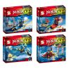 SHENG YUAN SY SY226A 226A SY226B 226B SY226C 226C SY226D 226D non  4 MÁY BAY PHANTOM NINJA bộ đồ chơi xếp lắp ráp ghép mô hình The  Ninjago Movie NINJA THUNDER SWORDSMAN Ninja Lốc Xoáy 303 khối