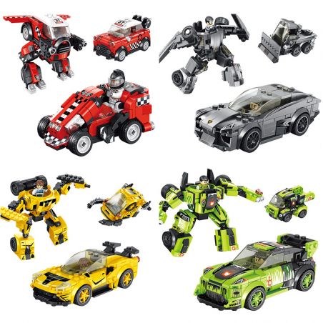 PanlosBrick 661003A 661003B 661003C 661003D Panlos Brick 661003A 661003B 661003C 661003D non  ĐUA XE TỐC ĐỘ 4 KIỂU bộ đồ chơi xếp lắp ráp ghép mô hình Speed Champions Racing Cars SPEED FUTURE ENERGY Đua Xe Công Thức 862 khối