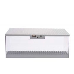 LEZHAN 3028A non  HỘP HIỂN THỊ HẠT NHỎ bộ đồ chơi xếp lắp ráp ghép mô hình Gear Đồ Lắp Ghép 2 khối