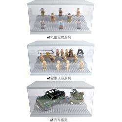 LEZHAN 3028A non  HỘP HIỂN THỊ HẠT NHỎ bộ đồ chơi xếp lắp ráp ghép mô hình Gear Đồ Lắp Ghép 2 khối