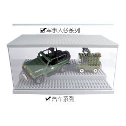 LEZHAN 3028A non  HỘP HIỂN THỊ HẠT NHỎ bộ đồ chơi xếp lắp ráp ghép mô hình Gear Đồ Lắp Ghép 2 khối