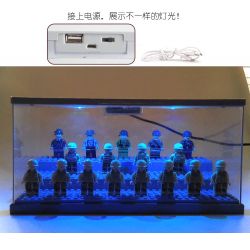 LEZHAN 3028A non  HỘP HIỂN THỊ HẠT NHỎ bộ đồ chơi xếp lắp ráp ghép mô hình Gear Đồ Lắp Ghép 2 khối