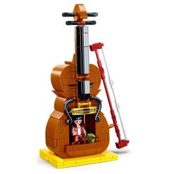 SLUBAN M38-B0817 B0817 0817 M38B0817 38-B0817 non  CỬA HÀNG VĨ CẦM bộ đồ chơi xếp lắp ráp ghép mô hình Chinatown Khu Phố Tàu 308 khối