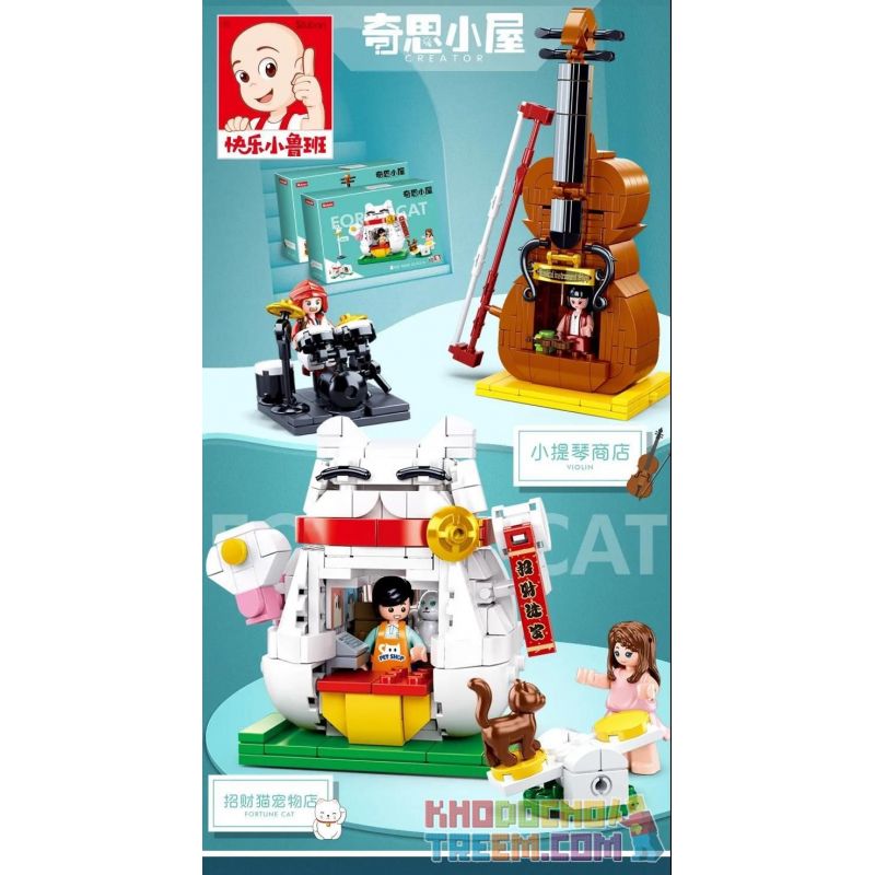 SLUBAN M38-B0817 B0817 0817 M38B0817 38-B0817 non  CỬA HÀNG VĨ CẦM bộ đồ chơi xếp lắp ráp ghép mô hình Chinatown Khu Phố Tàu 308 khối