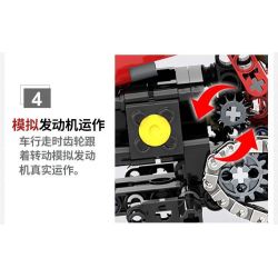 ACHKO 50001 non  MÔ TÔ CẮM TRẠI ĐỊA HÌNH bộ đồ chơi xếp lắp ráp ghép mô hình  COME ALIVE Kỹ Thuật Công Nghệ Cao Mô Hình Phương Tiện 539 khối