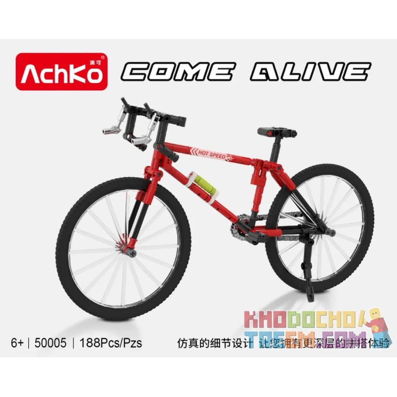 ACHKO 50005 non  ĐƯỜNG ĐỎ Ô TÔ bộ đồ chơi xếp lắp ráp ghép mô hình  COME ALIVE Kỹ Thuật Công Nghệ Cao Mô Hình Phương Tiện 188 khối